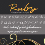 Ruby Font Poster 3