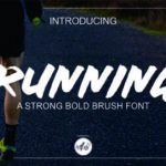 Running Font Poster 1