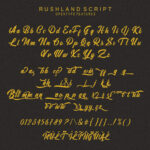 Rushland Font Poster 6