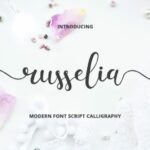Russelia Font Poster 1