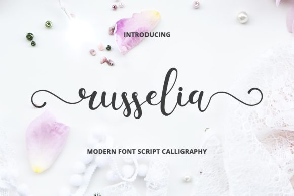 Russelia Font Poster 1