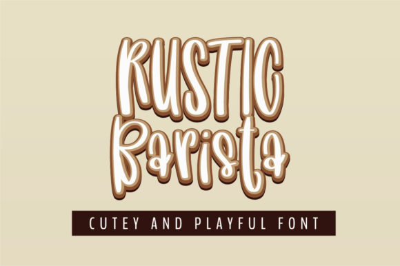 Rustic Barista Font Poster 1