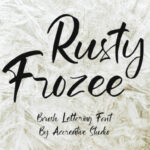 Rusty Frozee Font Poster 1