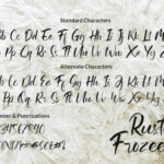 Rusty Frozee Font Poster 7