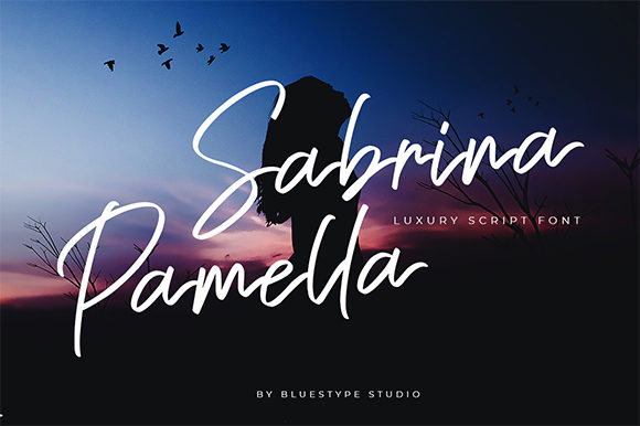 Sabrina Pamella Font Poster 1