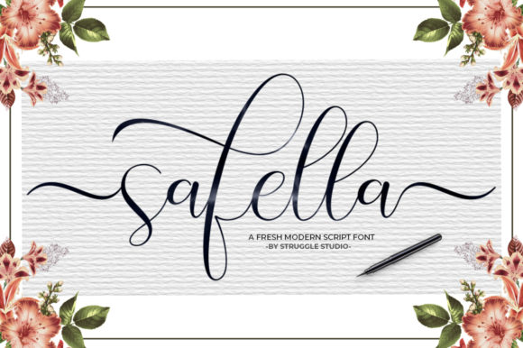 Safella Font Poster 1