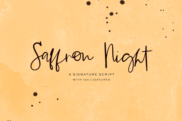 Saffron Night Font