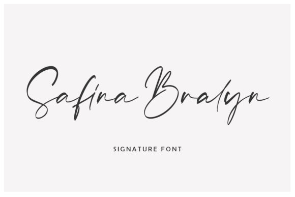 Safina Bralyn Font Poster 1