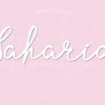 Saharia Font Poster 1