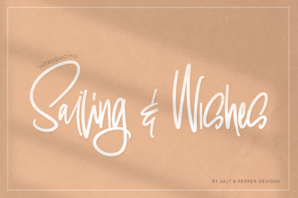 Sailing & Wishes Font Poster 1