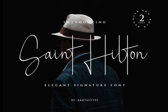 Saint Hilton Font Poster 1