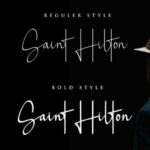 Saint Hilton Font Poster 9