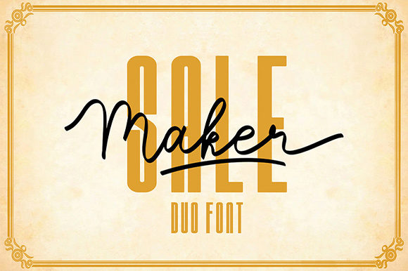 Sale Maker Font Poster 1