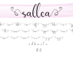 Sallea Font Poster 7