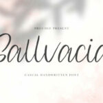 Sallvacia Font Poster 1