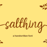 Salthing Font Poster 1
