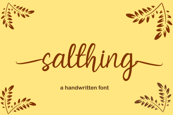 Salthing Font Poster 1