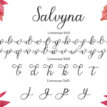 Salvyna Font Poster 12