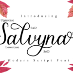 Salvyna Font Poster 9