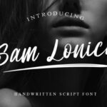 Sam Lonica Font Poster 1