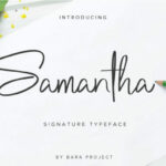 Samantha Font Poster 1