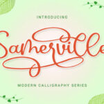 Samerville Font Poster 1