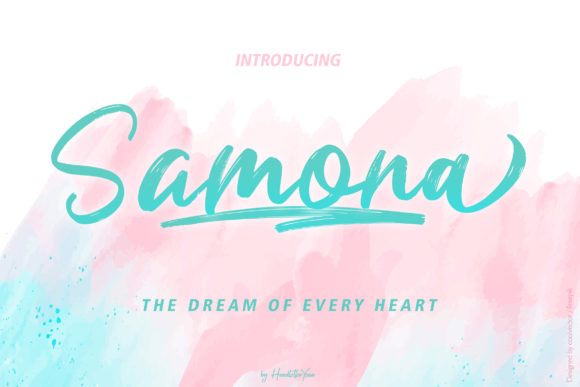 Samona Font Poster 1