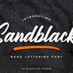 Sandblack Font Poster 1