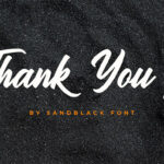 Sandblack Font Poster 10