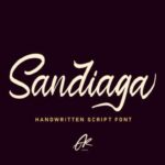 Sandiaga Font Poster 1