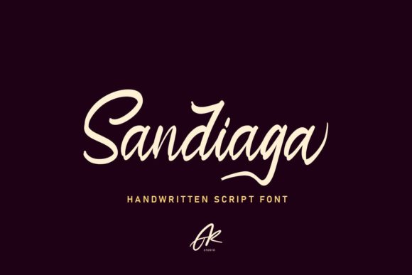 Sandiaga Font Poster 1