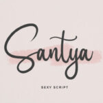 Santya Font Poster 1