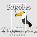 Sappire Font Poster 2