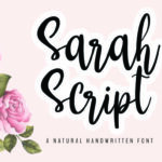 Sarah Font Poster 1