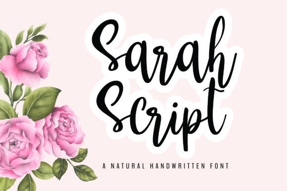 Sarah Font Poster 1