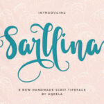 Sarllina Font Poster 8