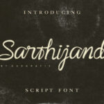 Sarthijand Font Poster 1