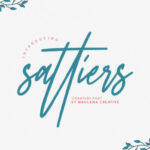 Sattiers Signature Font Poster 1