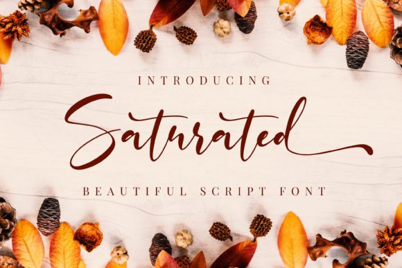 Saturated Font