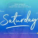 Saturday Font Poster 8