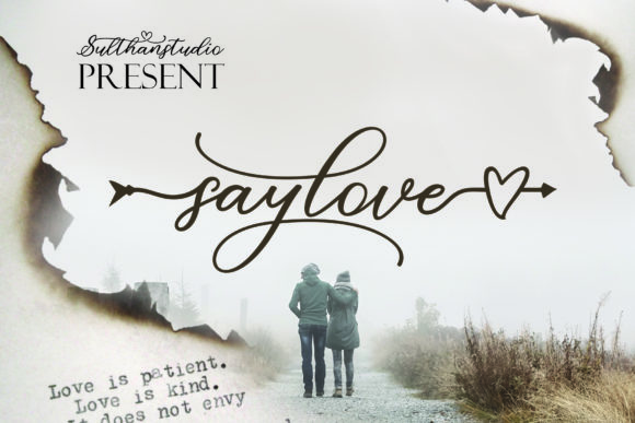 Say Love Font Poster 1