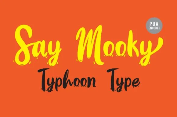 Say Mooky Font Say Mooky Font Poster 1