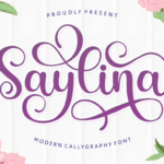 Saylina Font Poster 1