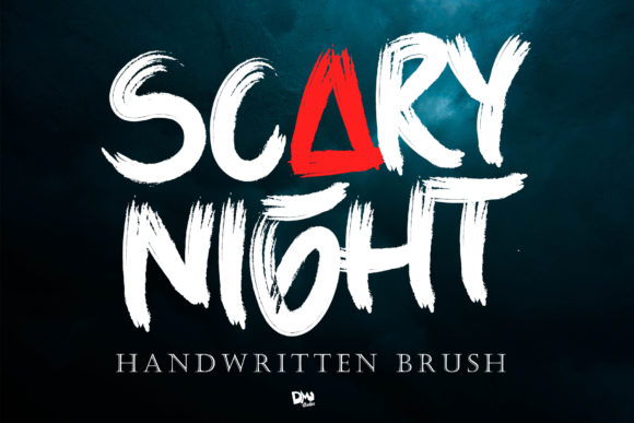 Scary Night Font Poster 1