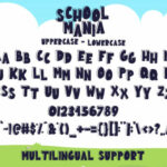 School Mania Font Poster 8