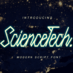 Science Tech Font Poster 1