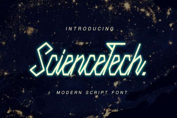 Science Tech Font Science Tech Font Poster 1