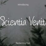 Scientia Venit Font Poster 1