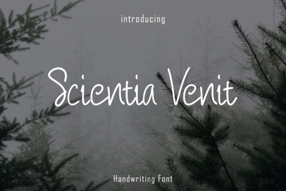 Scientia Venit Font Poster 1