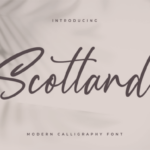 Scotland Font Poster 1